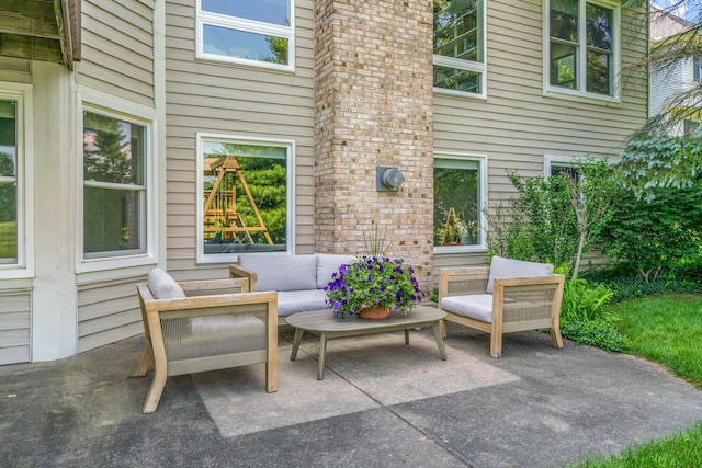 7639 Dunross Dr, Portage, MI 49024 - view of patio / terrace with outdoor lounge area