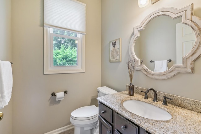 7639 Dunross Dr, Portage, MI 49024 - half bathroom featuring toilet and vanity