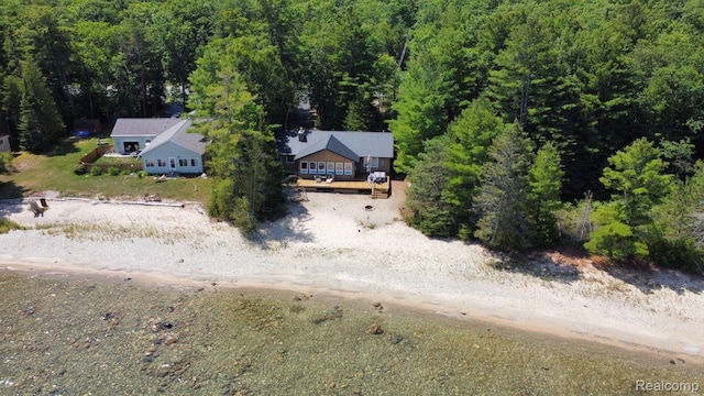 24579 US Highway 23 N, Ocqueoc, MI 49759 - view from above of property with a forest