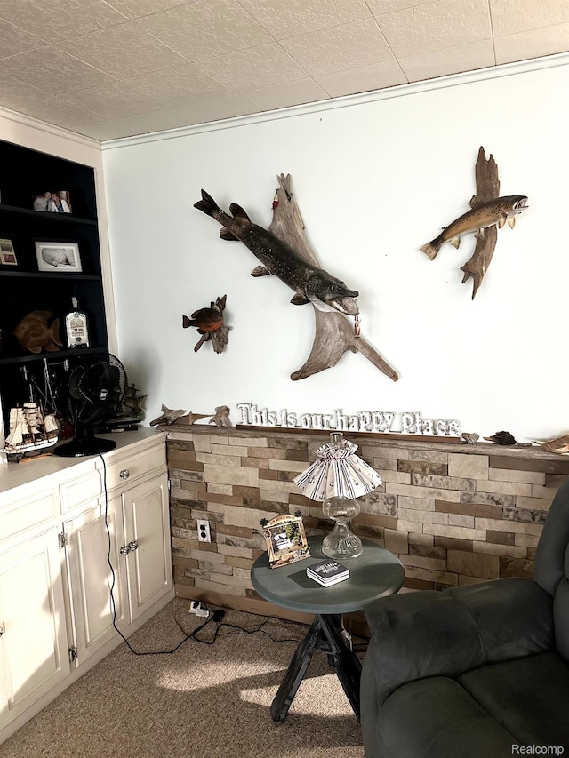 24579 US Highway 23 N, Ocqueoc, MI 49759 - living area featuring crown molding