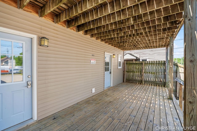 831 Bridge St NW, Grand Rapids, MI 49504 - view of wooden deck