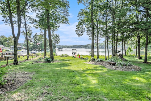 5254 Morrison St, Newaygo, MI 49337 - view of yard featuring a water view