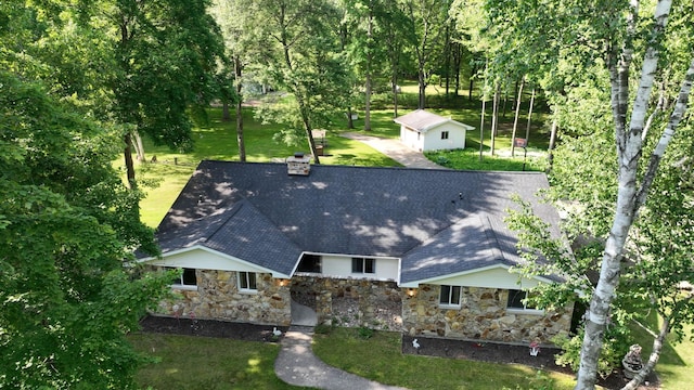 5724 E Townline Rd, Birch Run, MI 48415 - view from above of property