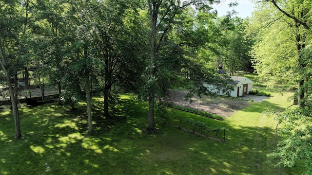 5724 E Townline Rd, Birch Run, MI 48415 - view of yard with a forest view