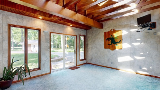 5724 E Townline Rd, Birch Run, MI 48415 - spare room featuring carpet floors and baseboards