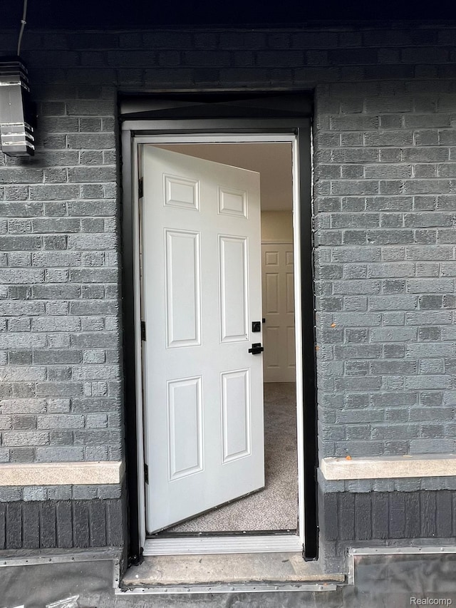 3431 Field St, Detroit, MI 48214 - view of exterior entry featuring brick siding