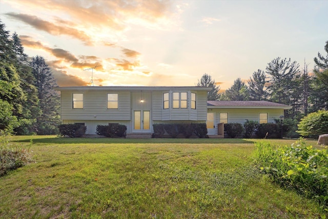 15730 Cedar Springs Ave NE, Cedar Springs, MI 49319 - view of front of property with entry steps and a front lawn