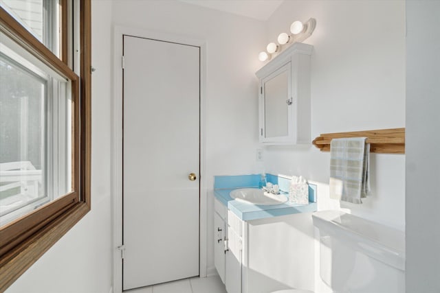 15730 Cedar Springs Ave NE, Cedar Springs, MI 49319 - bathroom featuring vanity and tile patterned flooring