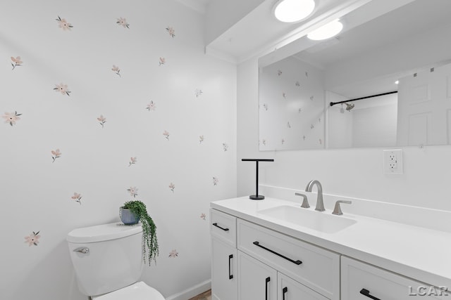 6027 Onsted Hwy, Onsted, MI 49265 - bathroom with vanity and a shower