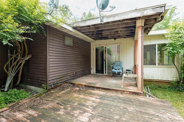 2190 S Coleman Rd, Shepherd, MI 48883 - view of wooden deck