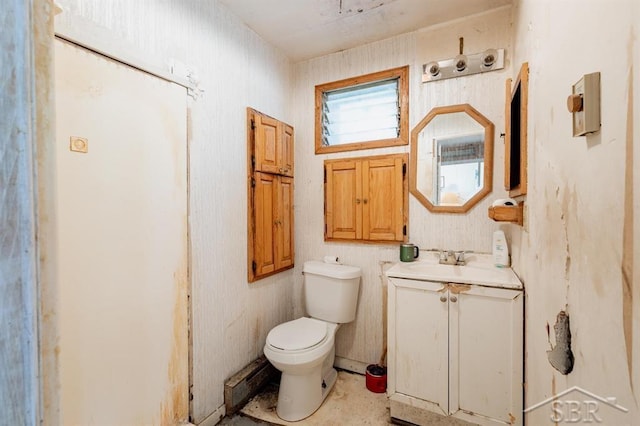 2190 S Coleman Rd, Shepherd, MI 48883 - bathroom with toilet and vanity