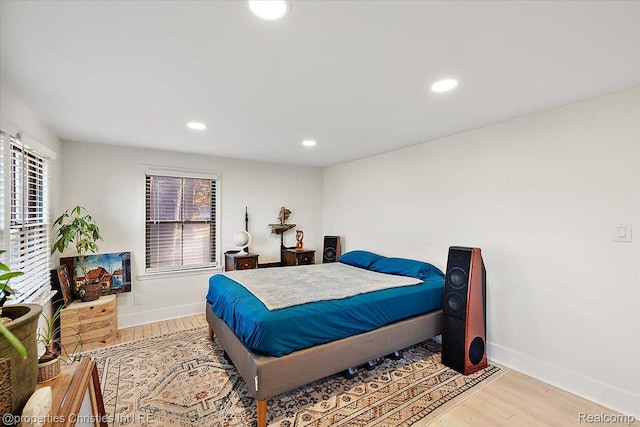 2231 N St, Milford, MI 48380 - bedroom featuring light wood-style flooring and recessed lighting