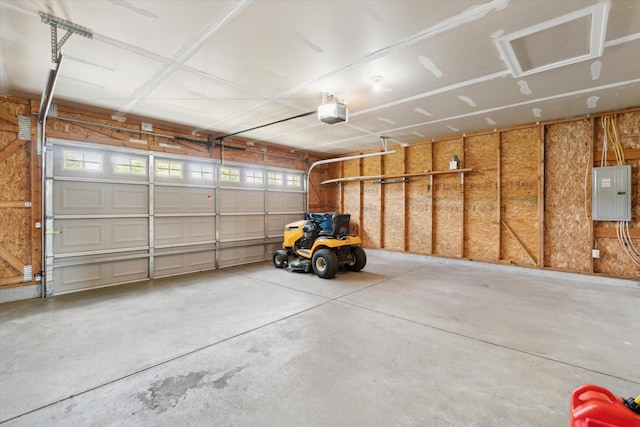 14704 Crescent Meadows Dr, Cedar Springs, MI 49319 - garage with electric panel and a garage door opener