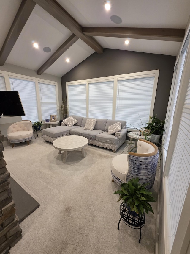 3076 Brayridge Dr, Jenison, MI 49428 - carpeted living area featuring recessed lighting