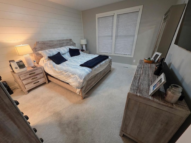 3076 Brayridge Dr, Jenison, MI 49428 - carpeted bedroom featuring wood walls