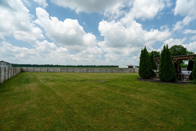 14846 Portage Rd, Vicksburg, MI 49097 - fenced yard featuring a view of rural / pastoral area