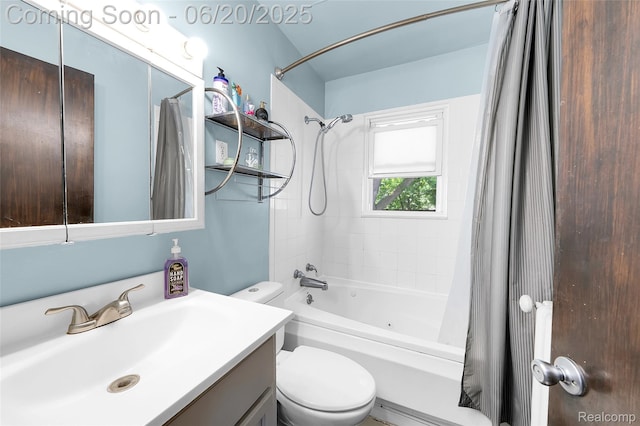 22410 Glen Ct, Saint Clair Shores, MI 48080 - bathroom featuring shower / bathtub combination with curtain and vanity