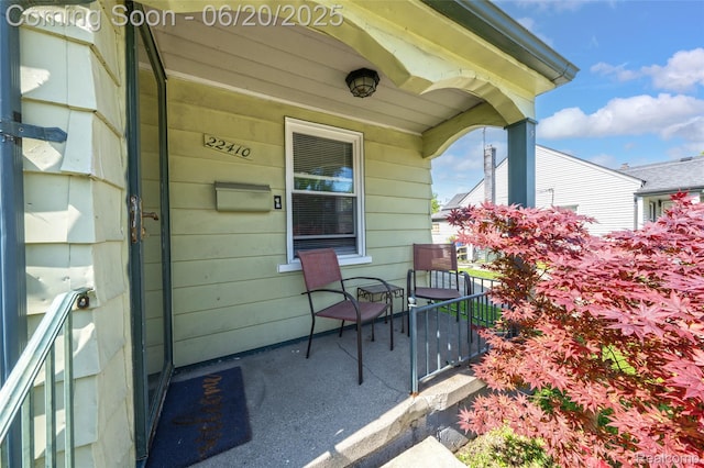 22410 Glen Ct, Saint Clair Shores, MI 48080 - doorway to property with a porch