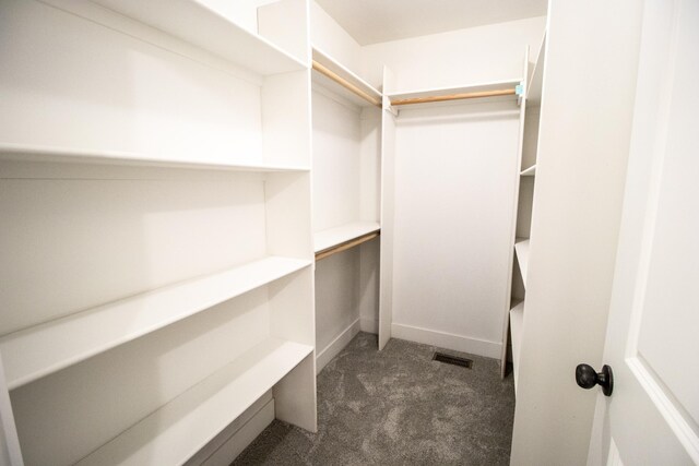 11449 Hidden Oaks Dr, Clio, MI 48420 - walk in closet featuring dark colored carpet