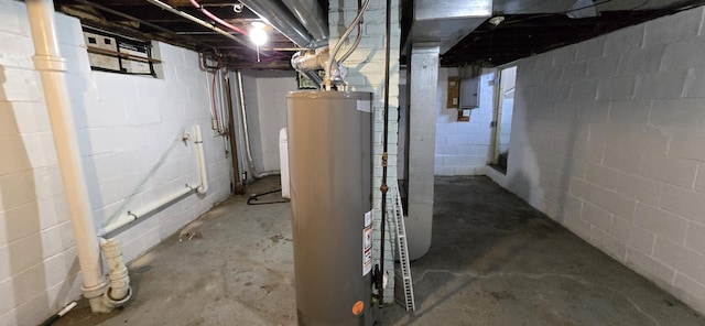 2524 8th St, Muskegon, MI 49444 - unfinished basement featuring water heater and electric panel