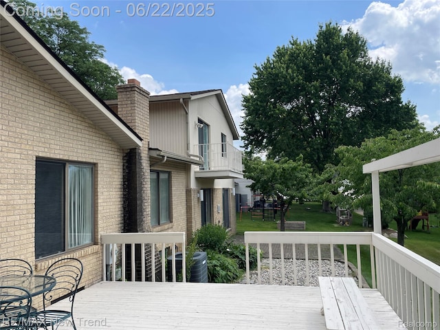 5408 Vincennes Dr, Bloomfield Hills, MI 48302 - view of wooden deck