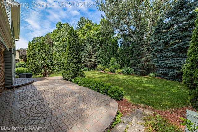 683 Thurber Dr, Troy, MI 48085 - view of green lawn featuring a patio area