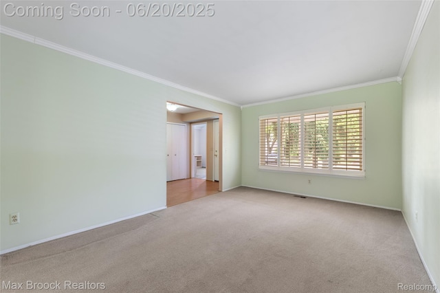 683 Thurber Dr, Troy, MI 48085 - unfurnished room with ornamental molding and carpet flooring