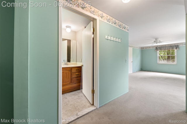 683 Thurber Dr, Troy, MI 48085 - corridor with carpet