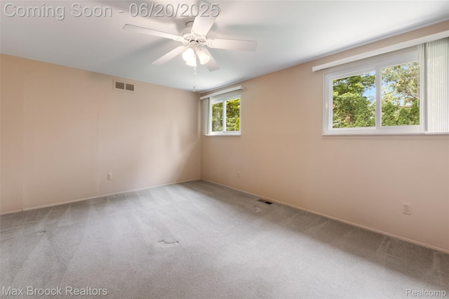 683 Thurber Dr, Troy, MI 48085 - carpeted empty room featuring ceiling fan and baseboards