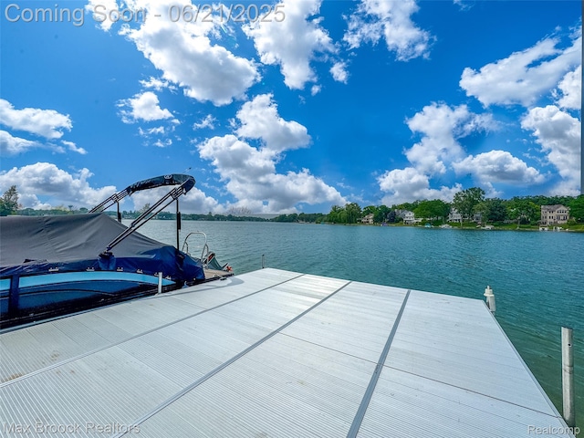 6510 Commerce Rd, West Bloomfield, MI 48324 - dock featuring a water view