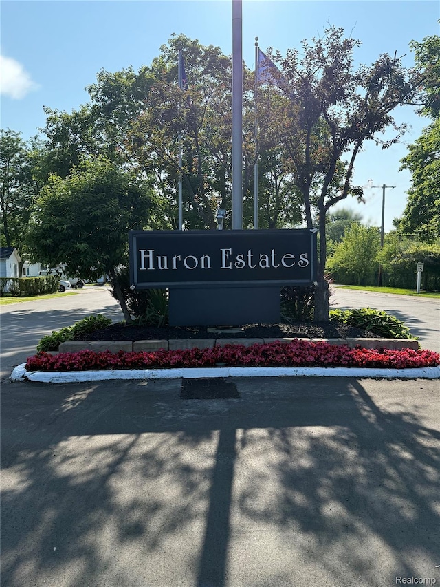 27444 Bordeau Dr, Romulus, MI 48174 - community / neighborhood sign featuring uncovered parking