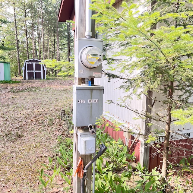 6539 Mattis Dr, Glennie, MI 48737 - exterior view of electric meter
