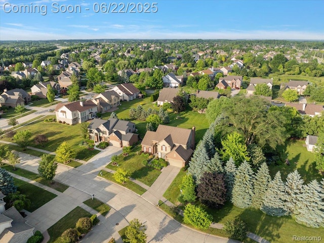 11700 Currin Ct, Plymouth, MI 48170 - aerial overview of property's location with nearby suburban area