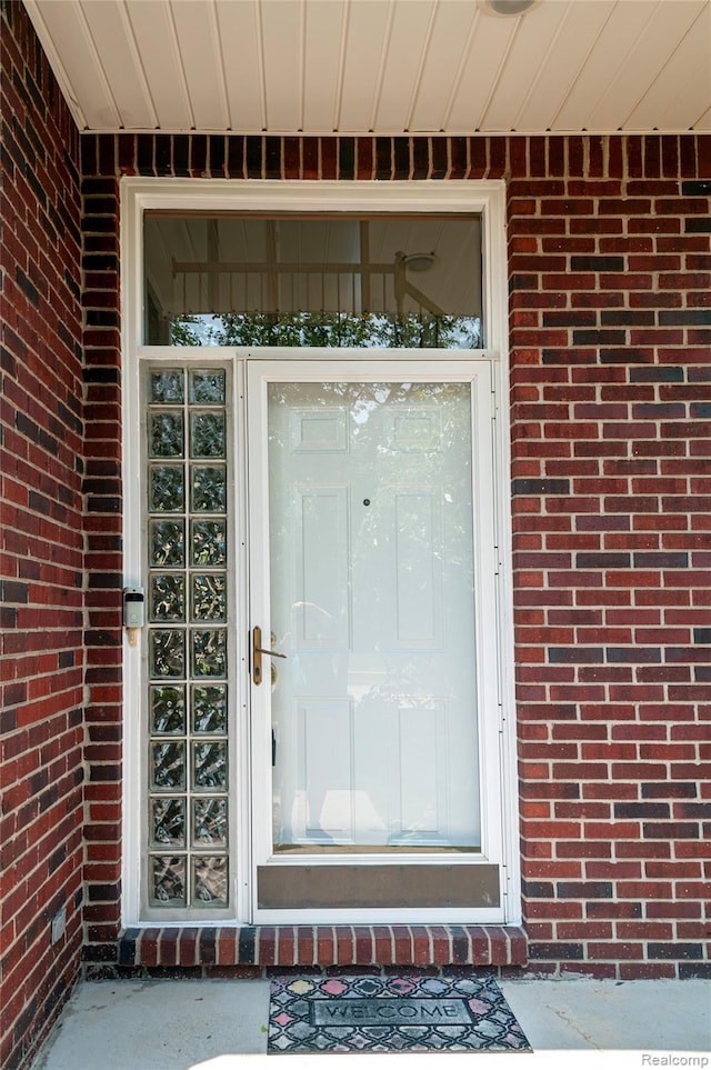 28475 Tiffin Dr, Chesterfield, MI 48047 - entrance to property featuring brick siding