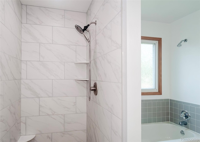 28475 Tiffin Dr, Chesterfield, MI 48047 - bathroom with a bath and a tile shower