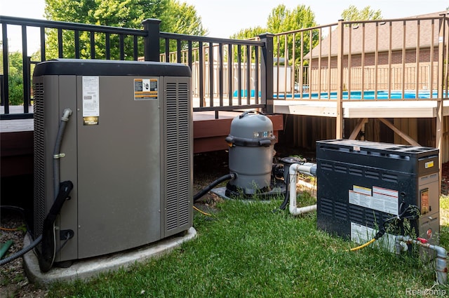 28475 Tiffin Dr, Chesterfield, MI 48047 - exterior view of a central AC unit