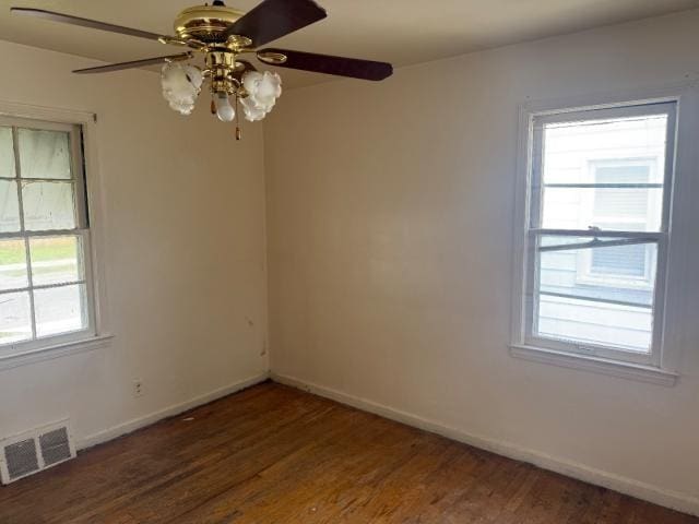 18908 Mackay St, Detroit, MI 48234 - unfurnished room featuring wood finished floors and a ceiling fan
