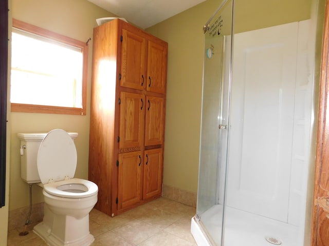 1240 Abbey Ln, Mount Pleasant, MI 48858 - bathroom featuring a stall shower and tile patterned flooring