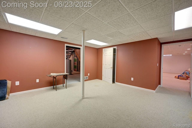 1081 Park Place Ct, Bloomfield Hills, MI 48302 - finished below grade area featuring carpet floors and baseboards