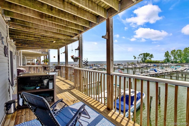 37510 Jefferson Unit 203, Harrison Township, MI 48045 - balcony featuring a water view