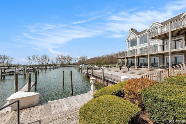 37510 Jefferson Unit 203, Harrison Township, MI 48045 - dock area with a water view