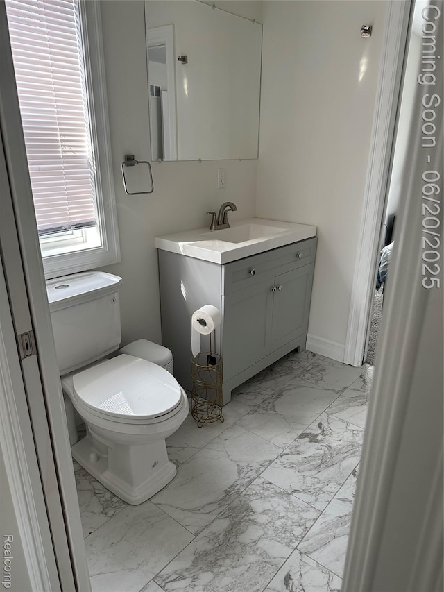 287 Fielding St, Ferndale, MI 48220 - bathroom with marble finish floors and vanity