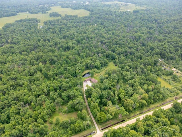2697 W Olson Rd, Sanford, MI 48657 - drone / aerial view of a heavily wooded area