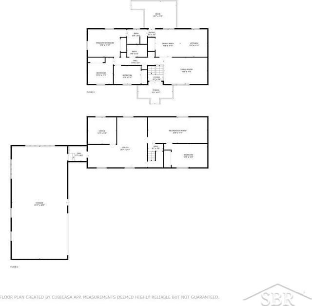 2697 W Olson Rd, Sanford, MI 48657 - view of floor plan / room layout
