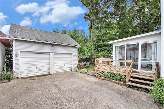 105 Clark St, Buchanan, MI 49107 - view of detached garage