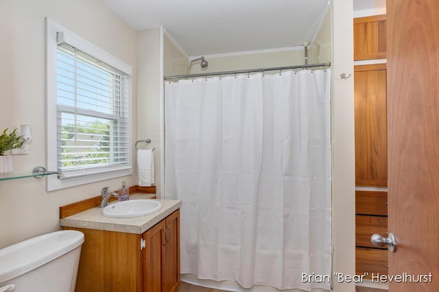 2468 Central Ave SW, Wyoming, MI 49519 - bathroom featuring vanity and ornamental molding