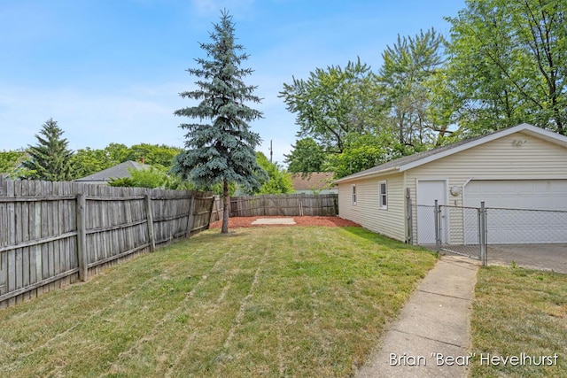 2468 Central Ave SW, Wyoming, MI 49519 - fenced backyard with a garage and a gate