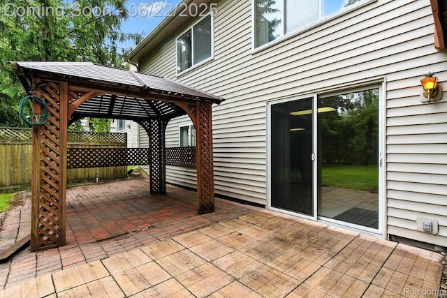 22288 Cass St, Farmington, MI 48335 - view of patio / terrace with a gazebo
