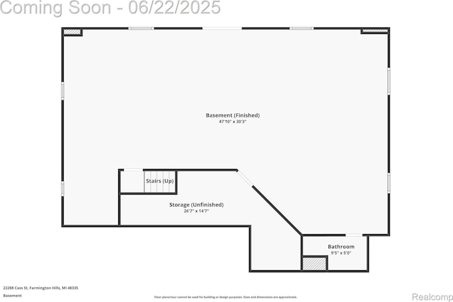 22288 Cass St, Farmington, MI 48335 - view of floor plan / room layout