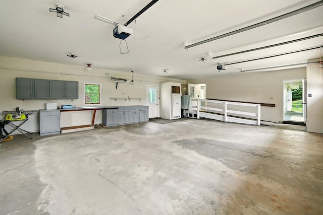2350 155th Ave, Morley, MI 49336 - garage with a garage door opener